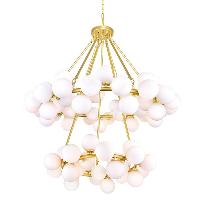 CWI Lighting Arya 70 Light Chandelier, Satin Gold - 1020P39-70-602