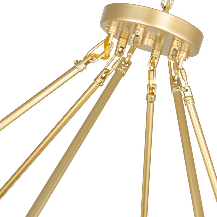 CWI Lighting Arya 70 Light Chandelier, Satin Gold