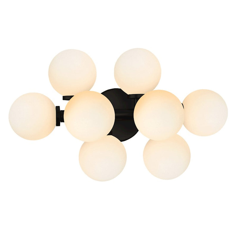 CWI Lighting Arya 8 Light Wall Light, Black