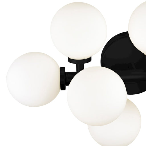 CWI Lighting Arya 8 Light Wall Light, Black