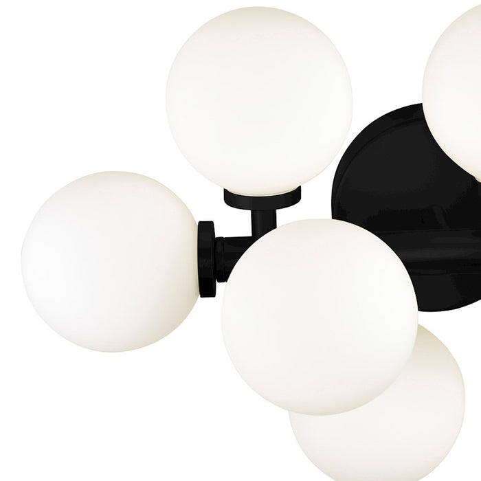 CWI Lighting Arya 8 Light Wall Light, Black