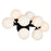 CWI Lighting Arya 8 Light Wall Light, Black