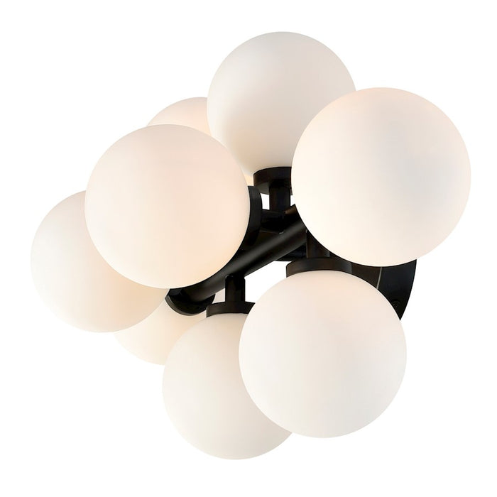 CWI Lighting Arya 8 Light Wall Light, Black