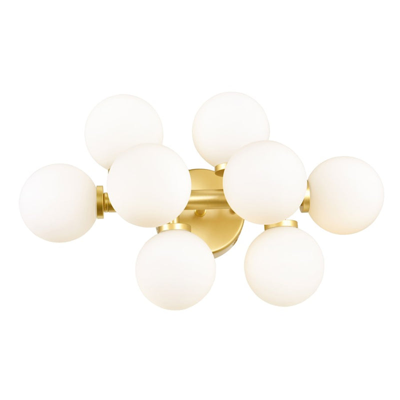 CWI Lighting Arya 8 Light Wall Light, Satin Gold