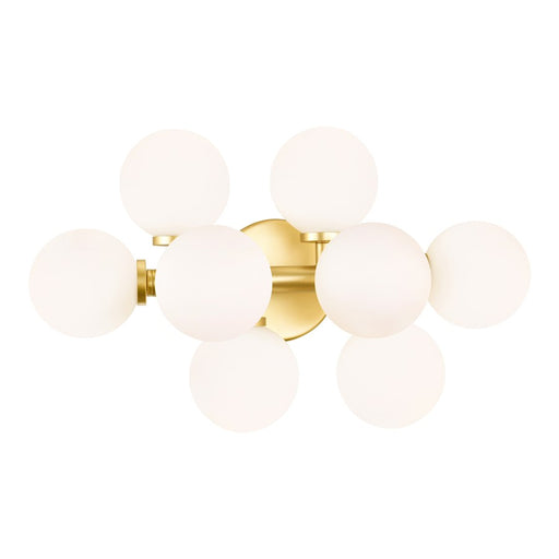 CWI Lighting Arya 8 Light Wall Light, Satin Gold