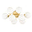 CWI Lighting Arya 8 Light Wall Light, Satin Gold