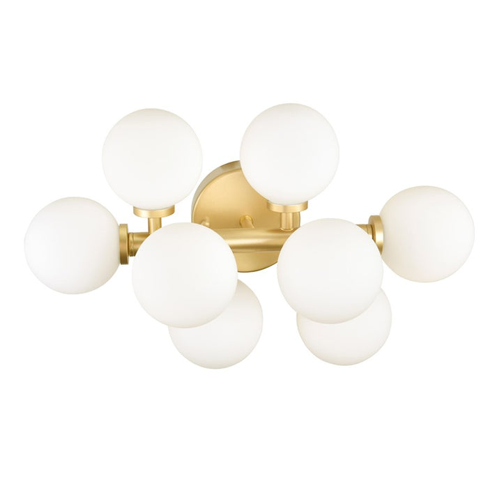 CWI Lighting Arya 8 Light Wall Light, Satin Gold