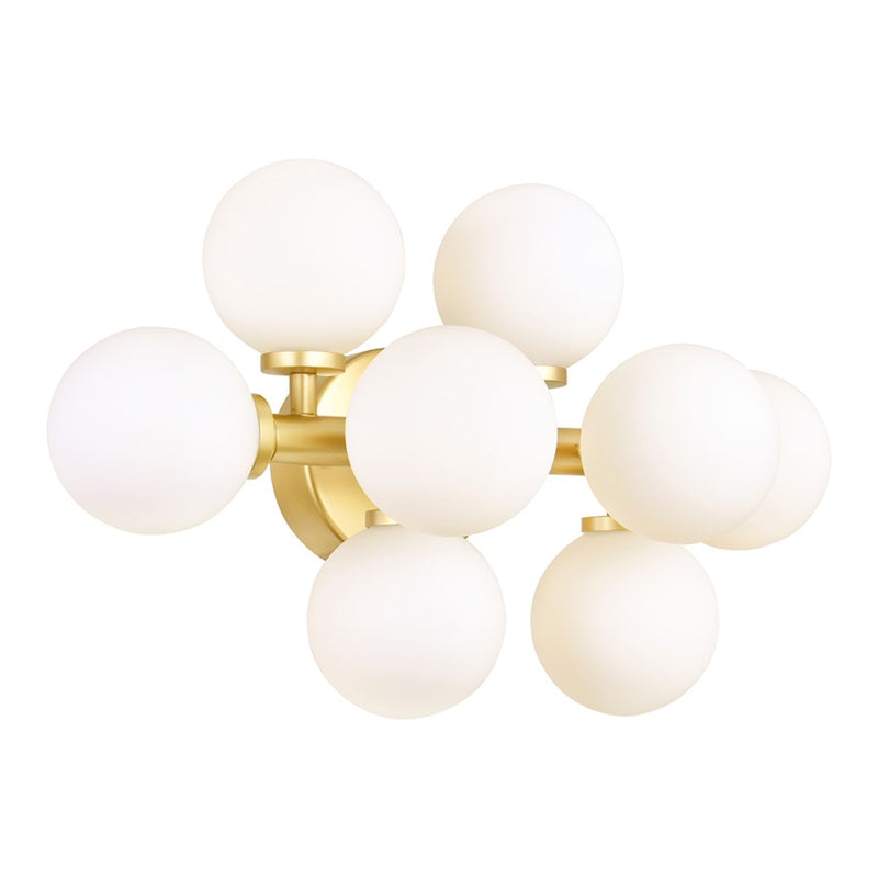 CWI Lighting Arya 8 Light Wall Light, Satin Gold