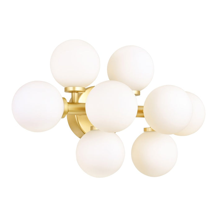 CWI Lighting Arya 8 Light Wall Light, Satin Gold