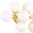 CWI Lighting Arya 8 Light Wall Light, Satin Gold