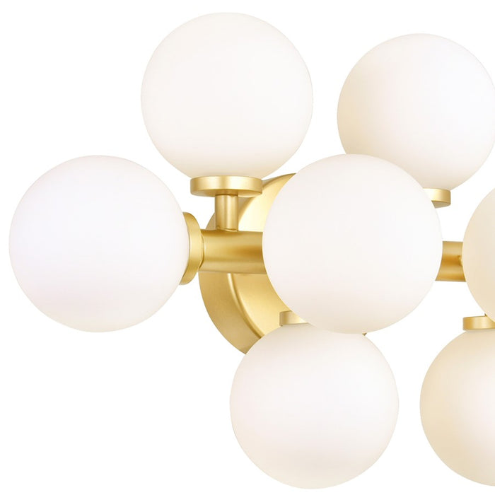 CWI Lighting Arya 8 Light Wall Light, Satin Gold