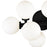 CWI Lighting Arya 17 Light Wall Light, Black
