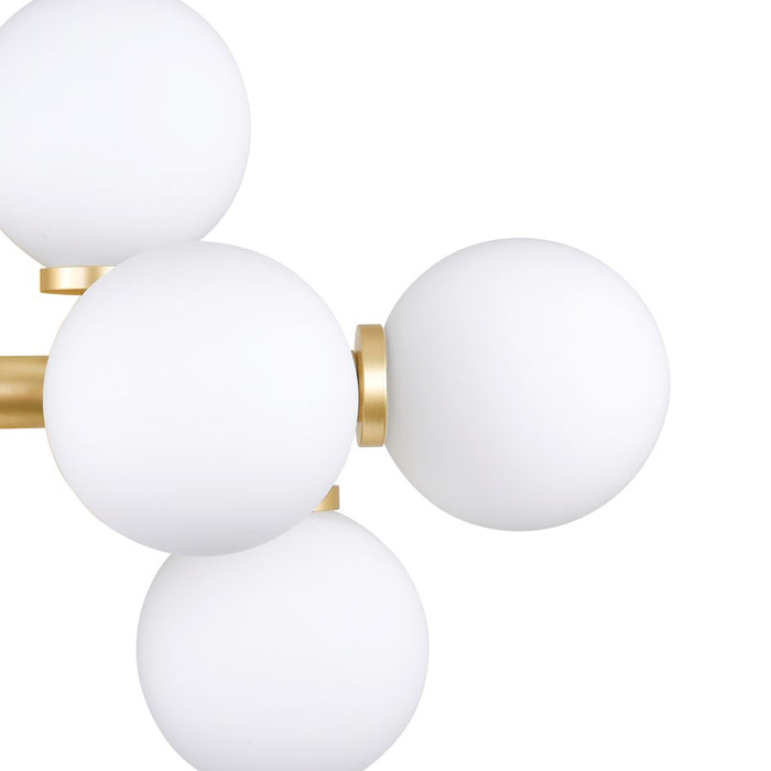 CWI Lighting Arya 17 Light Wall Light, Satin Gold