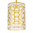 CWI Lighting Belinda 1 Light Drum Shade Mini Pendant, Champagne