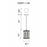 CWI Lighting Belinda 1 Light Drum Shade Mini Pendant, Champagne