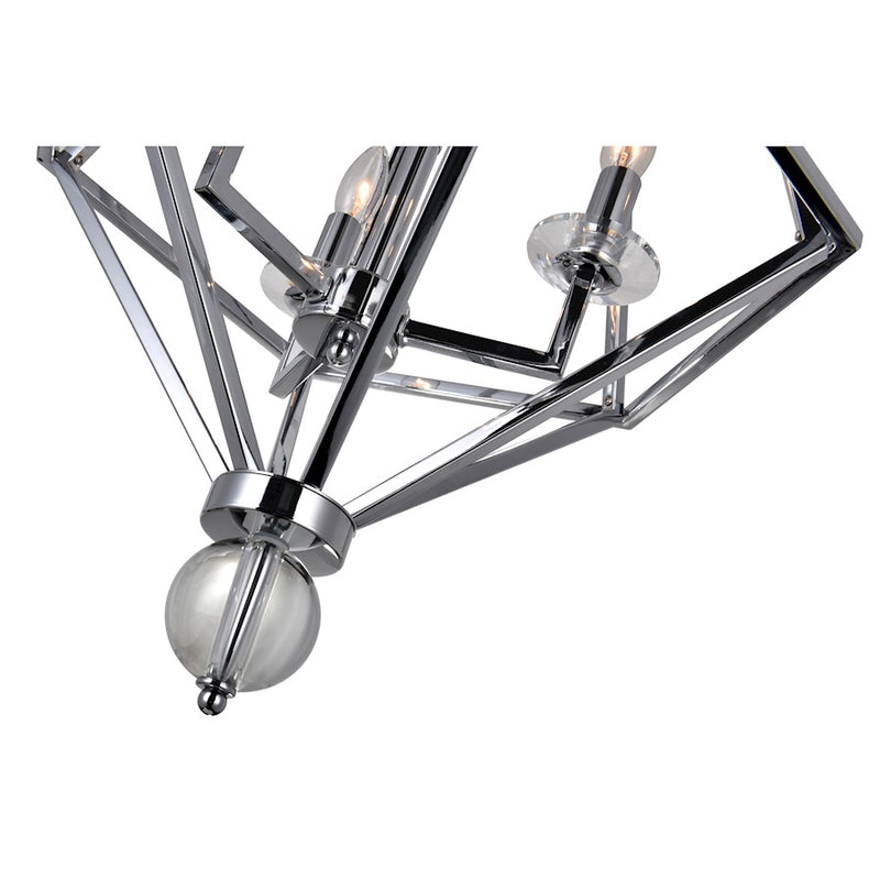 CWI Lighting Calista 2 Light Up Chandelier, Chrome
