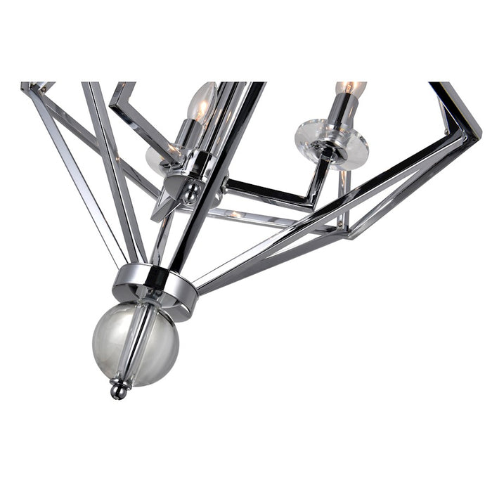 CWI Lighting Calista 2 Light Up Chandelier, Chrome