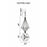 CWI Lighting Calista 2 Light Up Chandelier, Chrome