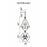 CWI Lighting Calista 9 Light Up Chandelier, Chrome