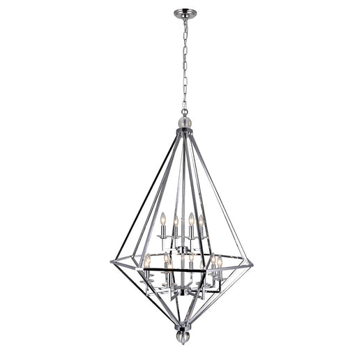 CWI Lighting Calista 12 Light Up Chandelier, Chrome