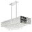 CWI Eternity 16 Light Drum Shade Chandelier, Chrome