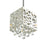 CWI Lighting Eternity 1 Light Drum Shade Mini Pendant, Chrome