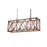 CWI Lighting Marini 4 Light Chandelier, Wood Grain Brown - 1033P36-4-230