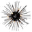 CWI Lighting Savannah 6 Light Flush Mount, Black