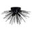 CWI Lighting Savannah 6 Light Flush Mount, Black