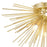 CWI Lighting Savannah 6 Light Flush Mount, Gold Leaf
