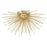 CWI Lighting Savannah 6 Light Flush Mount, Gold Leaf