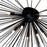 CWI Lighting Savannah 8 Light Flush Mount, Black
