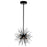 CWI Lighting Savannah 6 Light Chandelier, Black