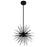 CWI Lighting Savannah 6 Light Chandelier, Black