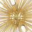 CWI Lighting Savannah 6 Light Chandelier, Gold Leaf