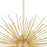 CWI Lighting Savannah 6 Light Chandelier, Gold Leaf