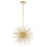 CWI Lighting Savannah 6 Light Chandelier, Gold Leaf