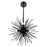 CWI Lighting Savannah 9 Light Chandelier, Black
