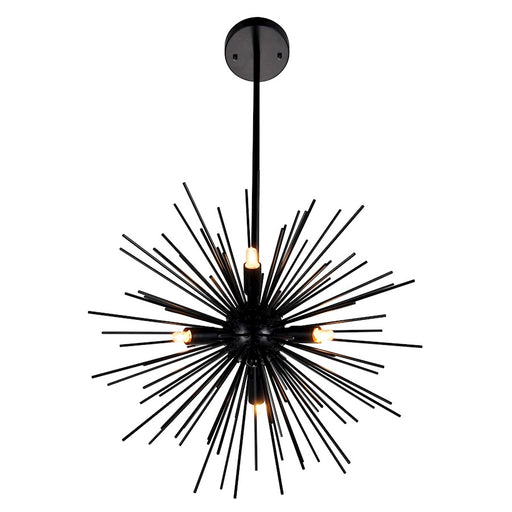 CWI Lighting Savannah 9 Light Chandelier, Black