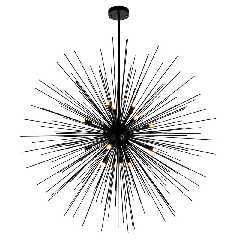 CWI Lighting Savannah 14 Light Chandelier, Black