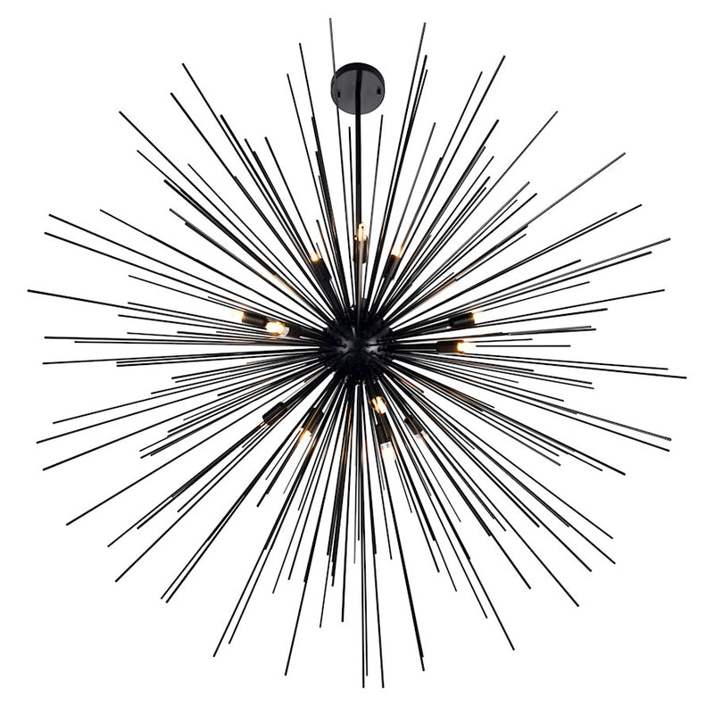 CWI Lighting Savannah 14 Light Chandelier, Black
