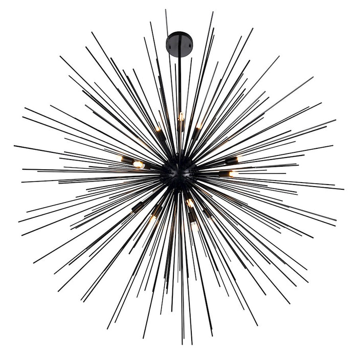 CWI Lighting Savannah 14 Light Chandelier, Black