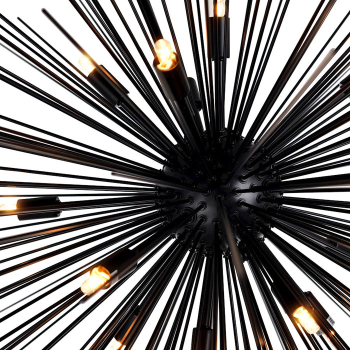 CWI Lighting Savannah 14 Light Chandelier, Black