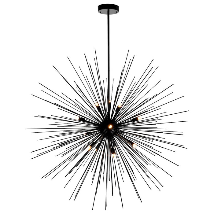 CWI Lighting Savannah 14 Light Chandelier, Black