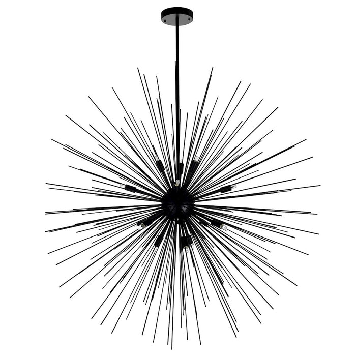 CWI Lighting Savannah 14 Light Chandelier, Black