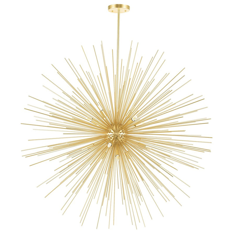 CWI Lighting Savannah 14 Light Chandelier, Gold Leaf