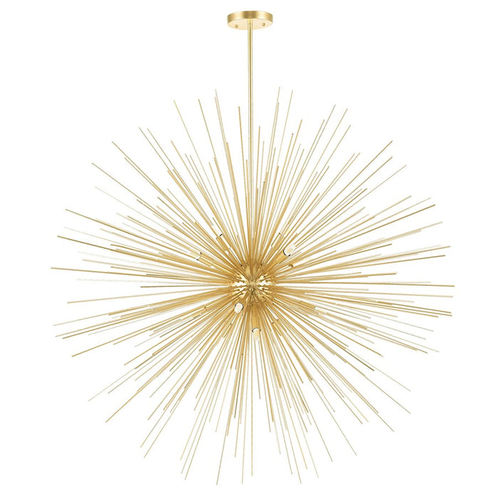 CWI Lighting Savannah 14 Light Chandelier, Gold Leaf