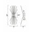 CWI Lighting Savannah 2 Light Wall Light, Black