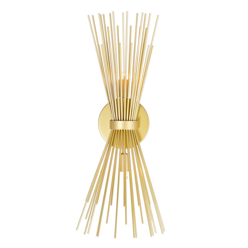CWI Lighting Savannah 2 Light Wall Light, Gold Leaf