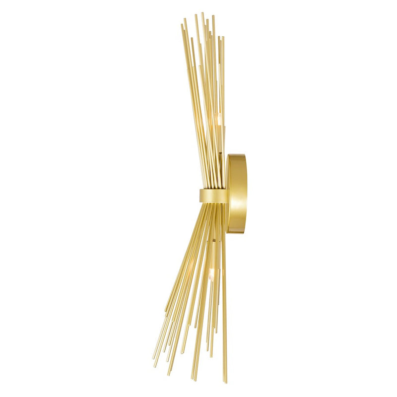 CWI Lighting Savannah 2 Light Wall Light, Gold Leaf
